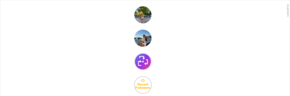 Newest followers displayed on an X profile header