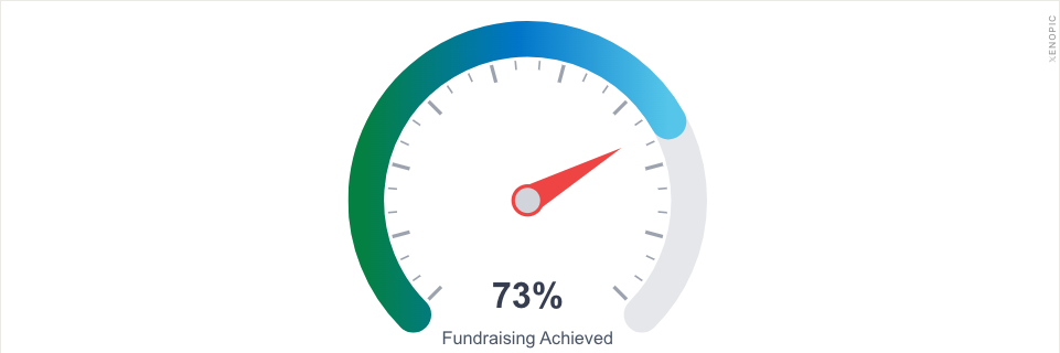Gauge widget for X profile banner